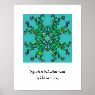 Póster Equipe de natação sincronizada