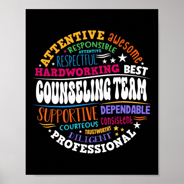 Poster Equipe de Orientação Groovy Agradecimento Volta às (Frente)
