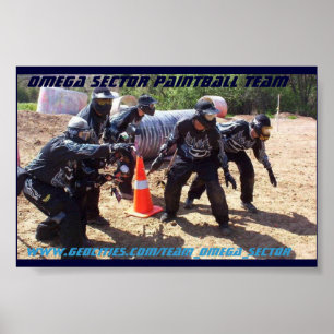 Póster Equipe de Paintball do Setor Omega