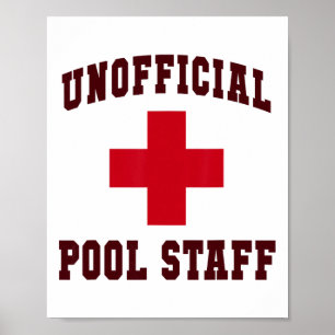 Poster Equipe de piscina não oficial fofa cruzeiro de pra