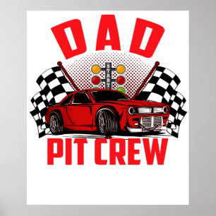 Poster equipe de pit do papai