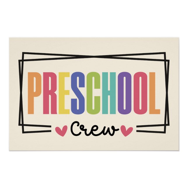 Póster Equipe de Pré-Escola (Frente)