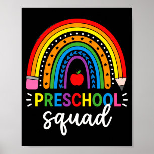 Poster Equipe de pré-escola de volta à tripulação da esco