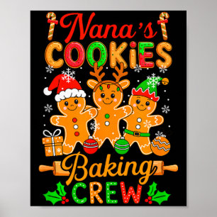 Poster Equipe de preparo de biscoitos de Natal da Nana, d