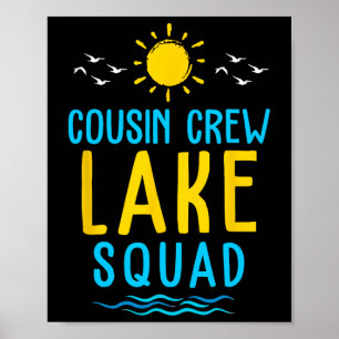 Poster Equipe de Primo Esquadrão do Lago Férias de Verão 
