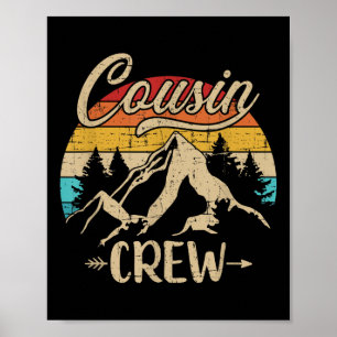 Poster Equipe de Primo Retro Acampamento ao Ar Livre Acam