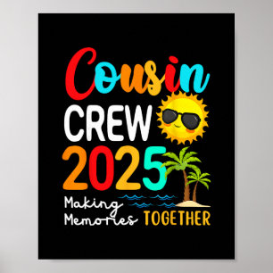 Poster Equipe de Primos 2025 Férias de Verão Praia Combin