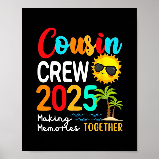 Poster Equipe de Primos 2025 Férias de Verão Praia Combin (Frente)