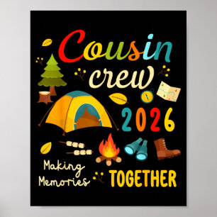 Poster Equipe de primos 2026 fazendo memórias viagem de p