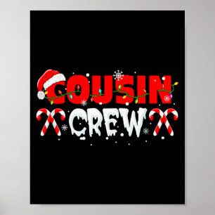 Poster Equipe de Primos Árvore de Natal Correspondência C