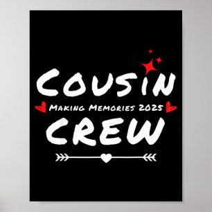 Poster Equipe de primos criando memórias 2025 reunião de 