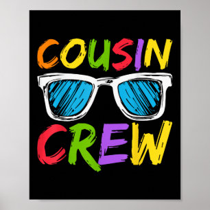 Poster Equipe de Primos Família Combinando Primos Meninos