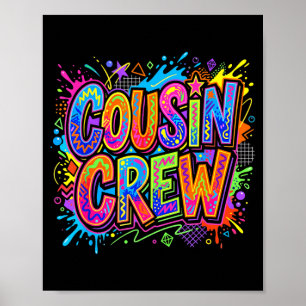 Poster Equipe de Primos Família Correspondente Meninos Me