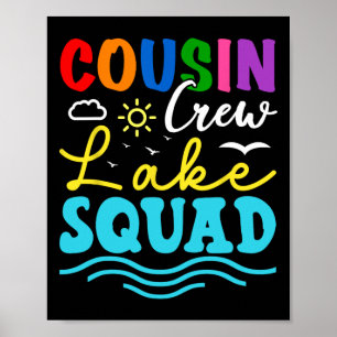 Poster Equipe de Primos Lago Esquadrão Férias de Família