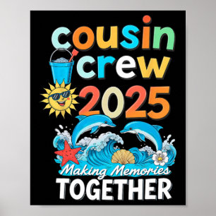 Poster Equipe de Primos Viagens Familiares 2025 Combinand