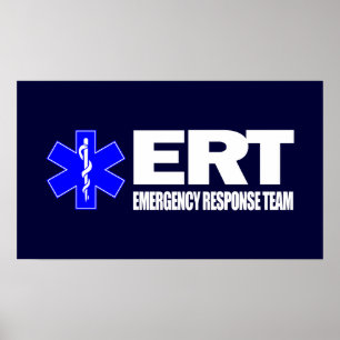 Póster Equipe de resposta de emergência ERT