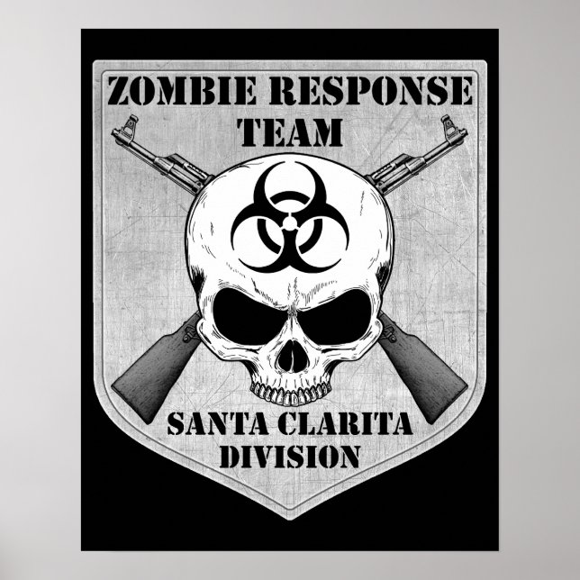 Póster Equipe de Resposta Zombie: Divisão Clarita Papais  (Frente)