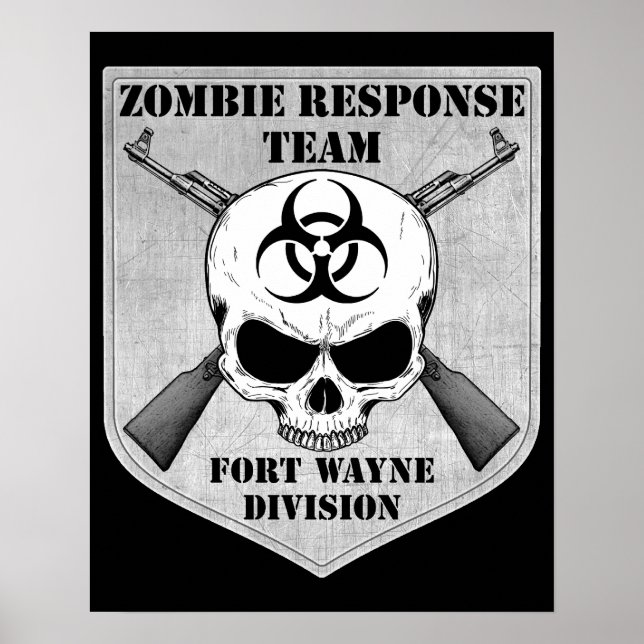 Poster Equipe de Resposta Zombie: Divisão Fort Wayne (Frente)