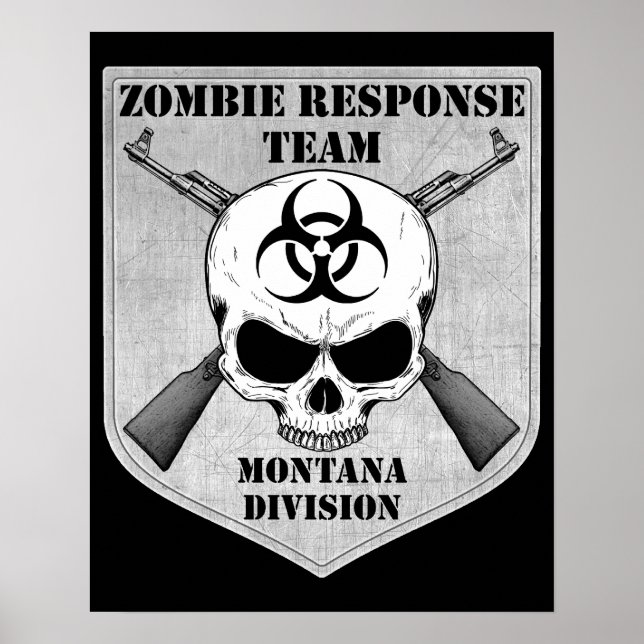 Poster Equipe de Resposta Zombie: Divisão Montana (Frente)