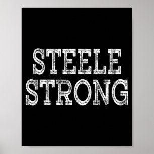 Poster Equipe de Reunião da Família STEELE Strong com o M