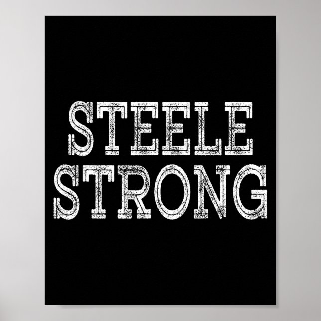 Poster Equipe de Reunião da Família STEELE Strong com o M (Frente)
