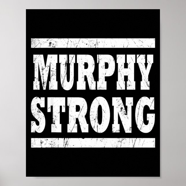 Poster Equipe de Reunião Familiar MURPHY Strong Squad Sob (Frente)