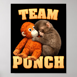 Poster Equipe de soco de macaco soco 