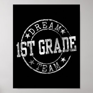 Poster Equipe De Sonho De Primeiro Grau No Primeiro Dia D