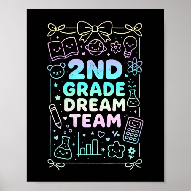 Poster Equipe De Sonhos De Segundo Grau Das Mulheres De V (Frente)