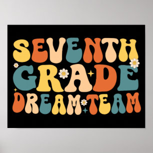 Poster Equipe De Sonhos Do Sétimo Ano De Volta À Escola