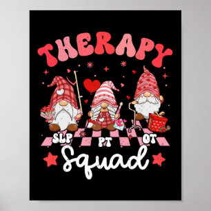 Poster Equipe de Terapia Slp Ot Pt Dia dos Namorados Equi