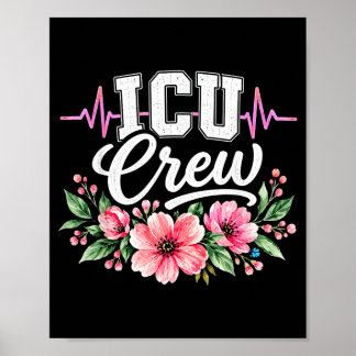 Poster Equipe de UTI Estudante de Enfermagem Enfermeira d