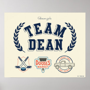 Poster Equipe Dean Gilmore Girls Design