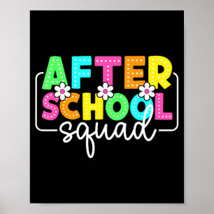 Poster Equipe depois da escola de volta aos professores d