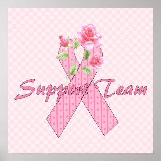 Póster Equipe do apoio ao cancer de mama