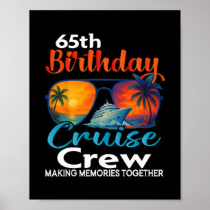 Poster Equipe do Cruzeiro de Aniversário de 65 anos Amigo