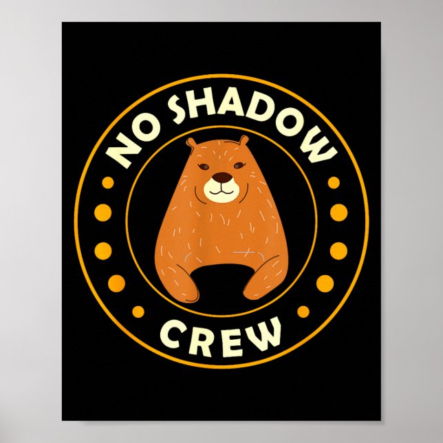 Poster Equipe do Dia da Marmota sem Sombra do Esquilo Eng (Frente)