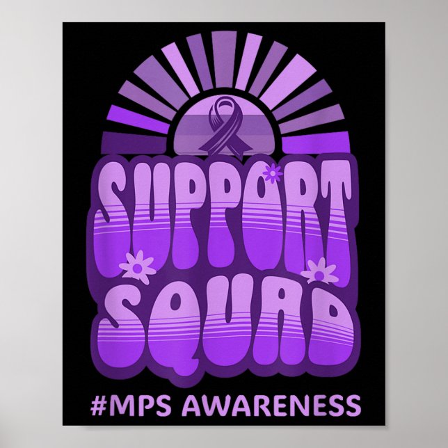 Poster Equipe do Groovy Retro de Consciencialização de Mp (Frente)