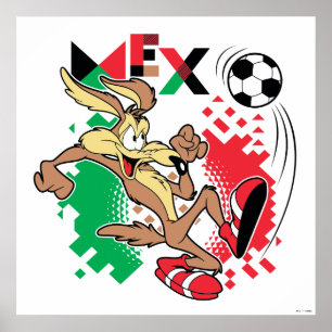 Poster Equipe do WILE E. COYOTE™ Gráfico de Futebol do Mé