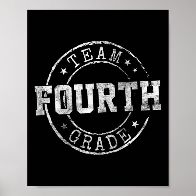 Poster Equipe dos Sonhos da Quarta Série 1º Dia de Aula n (Frente)
