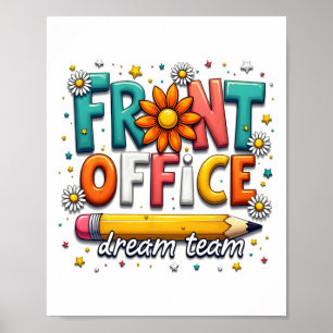 Poster Equipe dos Sonhos do Escritório Groovy Feliz Prime
