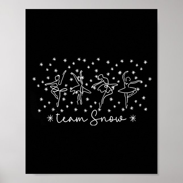 Poster Equipe Feminina Snow Corps Temporada Nutcracker Na (Frente)