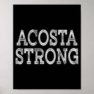 Poster Equipe forte Acosta reunião de família apelido tim