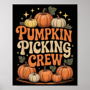Poster Equipe Groovy Pumpkin Cking Correspondente Família