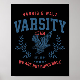 Poster Equipe Harris Walz 2024 Eleição Kamala Tim Waltz