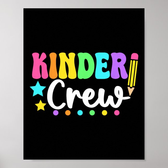 Poster Equipe Infantil Jardim de Infância Volta às Aulas  (Frente)