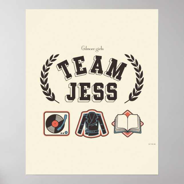 Poster Equipe Jess Gilmore Girls Design (Frente)