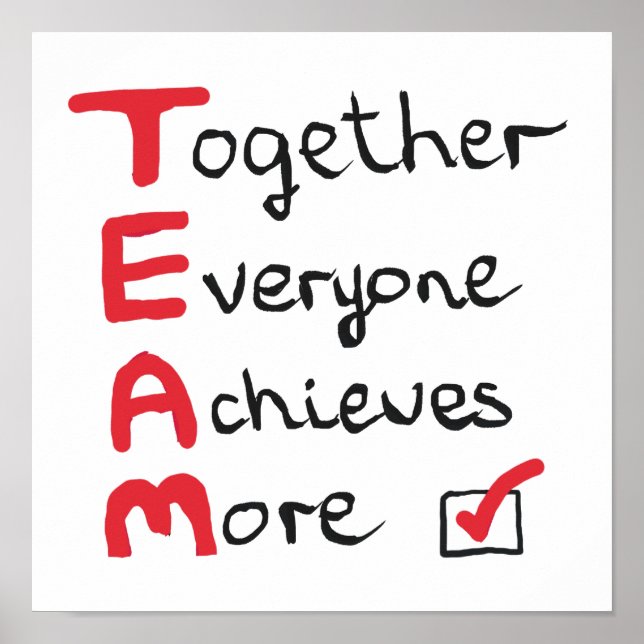 Poster EQUIPE - Juntos, Todos Conseguem Mais (Frente)