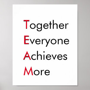 Poster EQUIPE - Juntos, Todos Conseguem Mais Inspiração