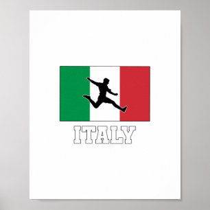 Poster Equipe Nacional de Futebol da Itália